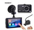 A6t 4" Dvr Dash Cam Rear View Camera Touch Screen Night Vision Video Recorder Dashcam Motion Detection Car Dvr Mirror built in 32GB