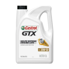 Castrol GTX 20W-50 Conventional Motor Oil, 5 Quarts