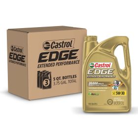 Castrol Edge Extended Performance 5W-30 Advanced Full Synthetic Motor Oil, 5 Quarts, Case of 3