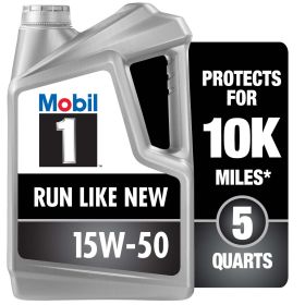 Mobil 1 Advanced Full Synthetic Motor Oil 15W-50, 5 qt