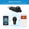 Wireless Single Earbud Wireless 4.1 Magnetic Charging In-ear Earpiece 6 Hours Working Noise Cancelling Handsfree Earphone