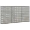 Wall-mounted Peg Boards 3 pcs 15.7"x22.8" Steel