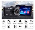 A6t 4" Dvr Dash Cam Rear View Camera Touch Screen Night Vision Video Recorder Dashcam Motion Detection Car Dvr Mirror built in 32GB