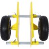 600lb Panel Dolly ; 10in. Pneumatic Wheels; yellow