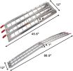 Bosonshop 2pcs Loading Ramp 7.5Ft-1500lbs Capacity Aluminum Foldable Truck Ramp Suitable for Motorcycle(Gridded 7.5Ft)