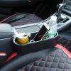 Car Seam Cup Holder Seat Gap Wedge Drink Storage Organizer Console Side Pocket Mount Stand