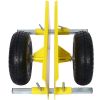 600lb Panel Dolly ; 10in. Pneumatic Wheels; yellow