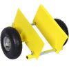 600lb Panel Dolly ; 10in. Pneumatic Wheels; yellow