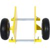 600lb Panel Dolly ; 10in. Pneumatic Wheels; yellow