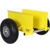600lb Panel Dolly ; 10in. Pneumatic Wheels; yellow