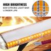 80W Strobe Light Bar Amber White Emergency Beacon Warn Tow Truck Response