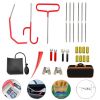 Stainless steel long distance car emergency Key Hook tool O-handle Kit 26-piece wedge airbag wrench combination tool