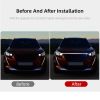 71'' RGB Car LED DRL Hood Light Engine Cover Strip Headlight Strip APP Control