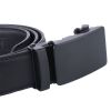 Men's Black Automatic Slider Business Casual Leather Belt