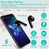 Waterproof Wireless 5.0 TWS Earbuds Wireless Headsets w/ Magnetic Charging Case Battery Remain Display