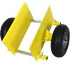 600lb Panel Dolly ; 10in. Pneumatic Wheels; yellow