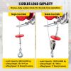 VEVOR 1320LBS Electric Hoist 110V Lift Electric Hoist Mini Electric Winch Crane Remote Control Electric Cable Hoist for Overhead Crane Lift