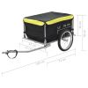 Bike Trailer Black and Yellow 143.3 lb