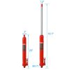 Hydraulic Long Ram Jack with Single Piston Pump and Clevis Base (Fits: Garage/Shop Cranes, Engine Hoists, and More): 8 Ton (16,000 lb) Capacity, Red