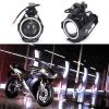 Motorcycle Headlight Cree U7 DRL Fog Lights Driving Running Light with Angel Eyes Lights Ring Front Spotlight Strobe Flashing White Light and Switch