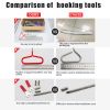 Stainless steel long distance car emergency Key Hook tool O-handle Kit 26-piece wedge airbag wrench combination tool