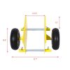 600lb Panel Dolly ; 10in. Pneumatic Wheels; yellow