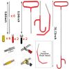 Stainless steel long distance car emergency Key Hook tool O-handle Kit 26-piece wedge airbag wrench combination tool