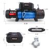 X-BULL ELECTRIC WINCH 13000 LBS 12V SYNTHETIC BLUE ROPE UPGRADE