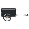 Bike Cargo Trailer Black and Gray 143.3 lb