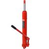 Hydraulic Long Ram Jack with Single Piston Pump and Clevis Base (Fits: Garage/Shop Cranes, Engine Hoists, and More): 8 Ton (16,000 lb) Capacity, Red