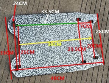 Electric Car Black Hawk Battery Car Battery Lock Plate Anti-Theft Pedal Pad (Option: Thickened edging)
