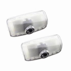 Special Car HD Rearview Mirror Led Door Light (Option: Black-Nissan)