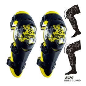 Motorcycle Elbow Protector Cuirassier Kneepad Knee Guards Motocross Downhill Dirt Bike MX Protection Off-Road Racing Elbow Pads (Option: Yellow-K09)