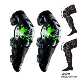 Motorcycle Elbow Protector Cuirassier Kneepad Knee Guards Motocross Downhill Dirt Bike MX Protection Off-Road Racing Elbow Pads (Option: Green-K09)