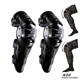 Motorcycle Elbow Protector Cuirassier Kneepad Knee Guards Motocross Downhill Dirt Bike MX Protection Off-Road Racing Elbow Pads (Option: Black-K09)