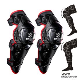 Motorcycle Elbow Protector Cuirassier Kneepad Knee Guards Motocross Downhill Dirt Bike MX Protection Off-Road Racing Elbow Pads (Option: Red-K09)