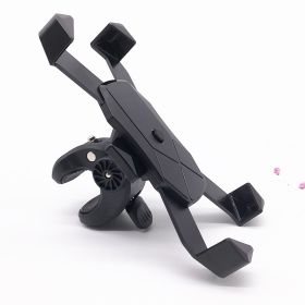 Anti-Falling And Anti-Shake Bicycle Bracket Motorcycle Bracket Automatic Telescopic Four-Claw Mobile Navigation Bracket (Color: Black)