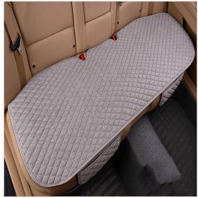 Universal Car Seat Cushions Linen Non-Slip Four Seasons Commons (Option: Grey-Back row)