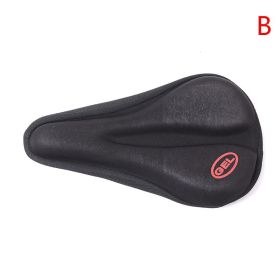 Mountain Bike Seat Cushion Thickened Seat Cover Comfortable Saddle Bicycle Equipment Riding Accessories Supplies (Option: Straight groove)