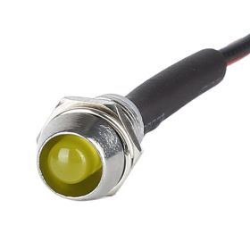 LED 5MM 5-12V With Wire Light-emitting Diode With Wire Lamp Beads (Color: Yellow)