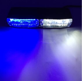 16Led Strobe Light Suction Cup Light Strobe Light Multi-Color Warning Light (Option: White with blue)