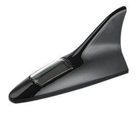 Car Solar Shark Fin Anti-collision Light (Color: Black)