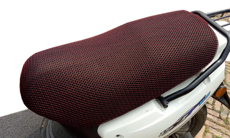 Scooter cushion cover (Option: Red black-L)
