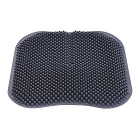 Elastic Silicone 3D Suspension Massage Cushion (Color: Grey)