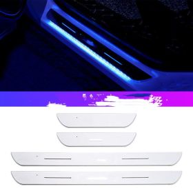 Threshold Strip Wiring-Free Car Atmosphere Light (Option: Porsche-Colorful-USB)