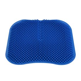 Elastic Silicone 3D Suspension Massage Cushion (Color: Blue)