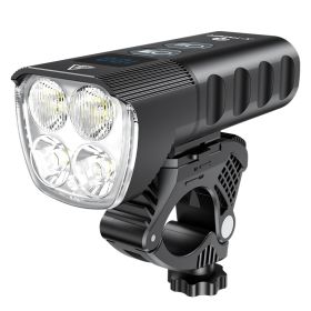 USB rechargeable outdoor waterproof light power display mountain night riding light (Option: 2style-Single lamp)