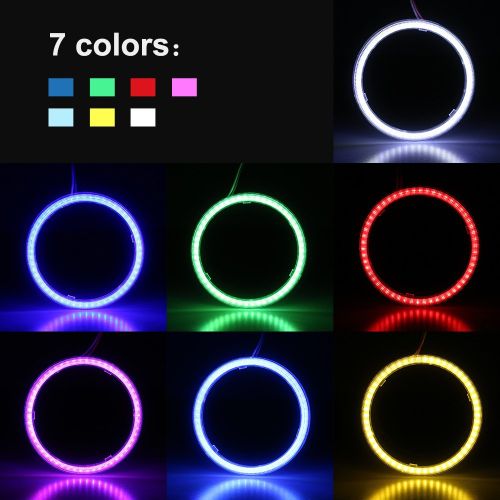 Bright LED Daytime Running Light Modified Fog Light Headlight Angel Eye Aperture