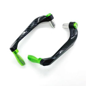 Motorcycle Levers Guard Brake Clutch Handlebar Protector For  R3 R25 Yzf R1 Yzf R6 Handle Bar Motor CNC Aluminum Parts (Option: Carbon fibre-Green)