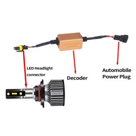 H4 H7 H11 LED Car Headlight Canbus Decoder (Option: Black-H13)